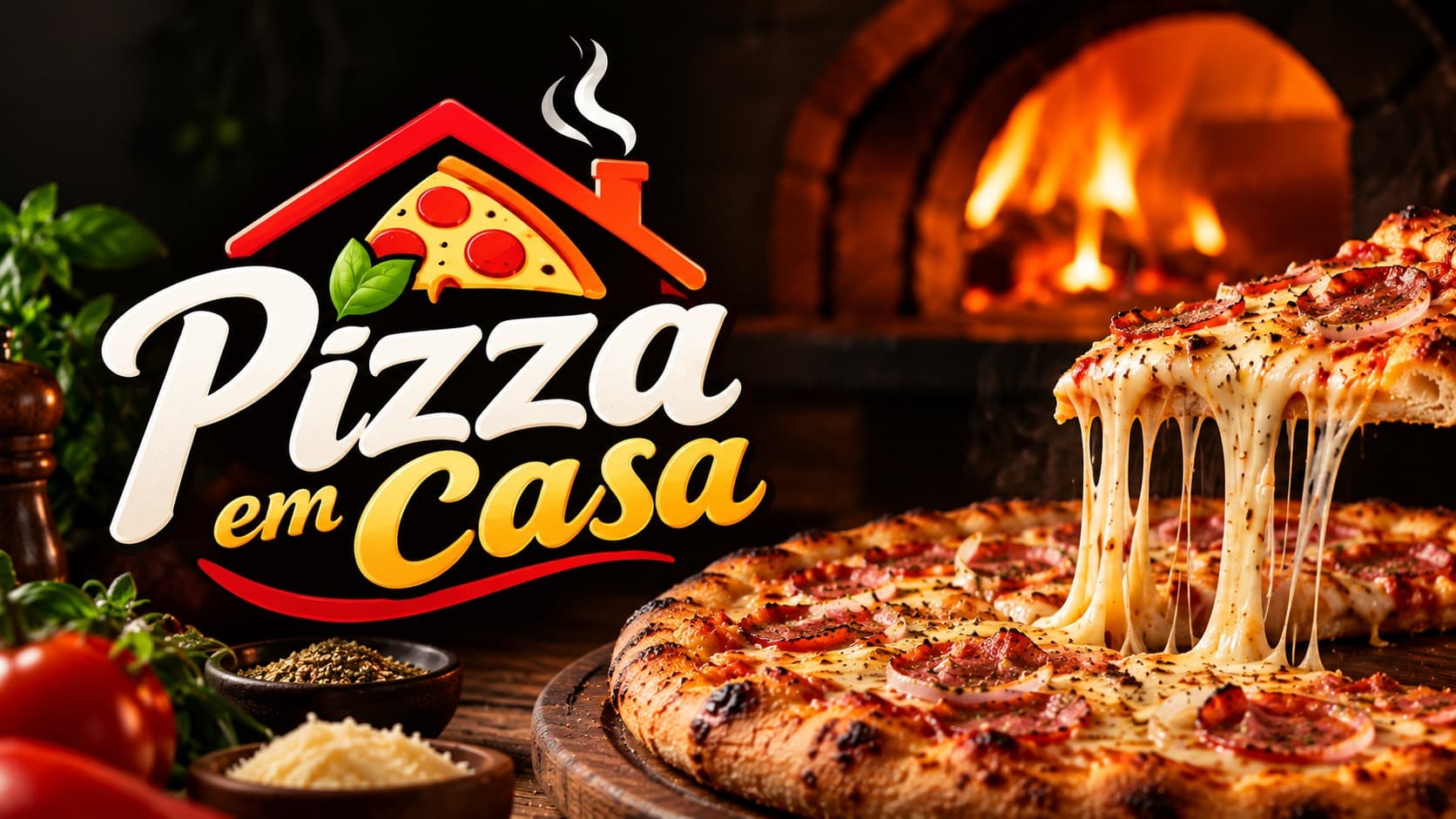Fachada de Pizza em Casa