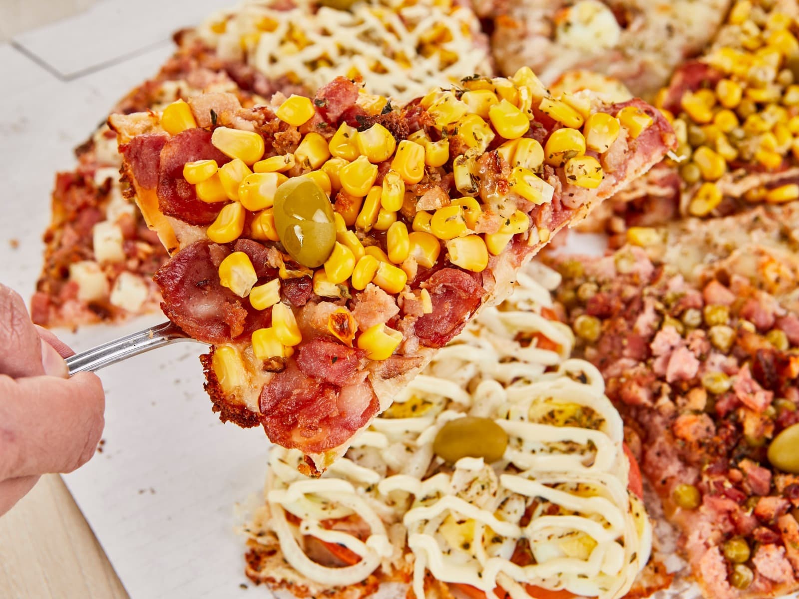 Pizza Milho com Bacon